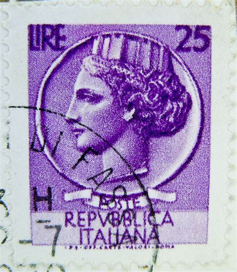 beautiful italian stamp Italia 125 lire Turrita Italy bollo francobolli ...