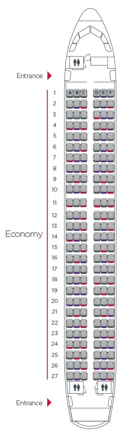 Airbus A320 Seating Map