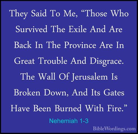 Nehemiah 1 - Holy Bible English - BibleWordings.com