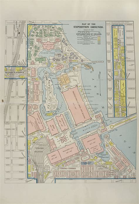 Map of the Columbian Exposition 1893 (Chicago) | World's columbian ...