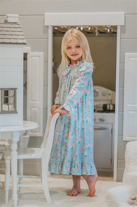 Floral nightgown girls peignoir robe setnightietwo piece | Etsy