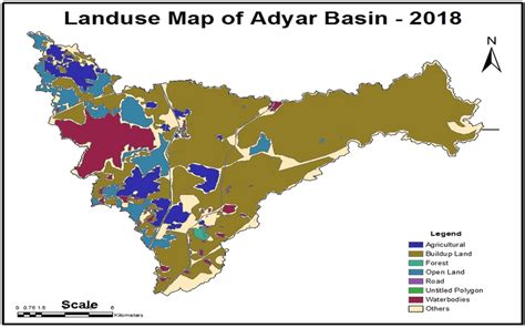 Land use map of the Adyar River basin | Download Scientific Diagram