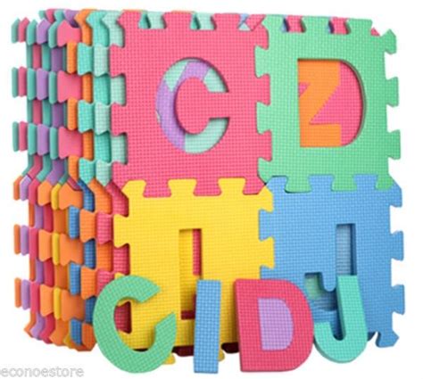 26 SQ Ft Learning Alphabet Letter Puzzle Foam Safety Play Mat ABC Floor Mats | eBay