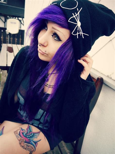 Purple beautiful scene hair!!! | Scene hair, Emo scene hair, Hair styles