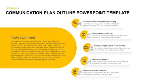 Communication Plan Outline PowerPoint Template | Communications plan, Communication plan ...