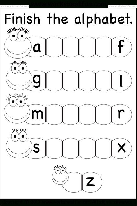 Alphabet Missing Letters Worksheets