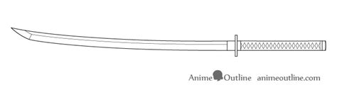 How to Draw a Katana (Sword) Step by Step - AnimeOutline