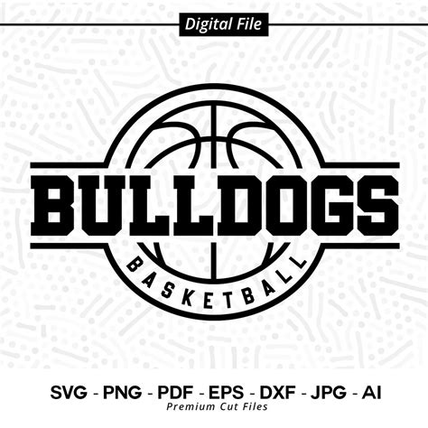 Basketball SVG PNG, Bulldogs, Basketball, Svg, Bulldog Basketball, Bulldog, Cheer Svg ...