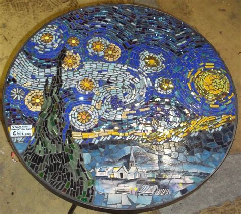 Vincent Van Gogh "Starry Starry Night" Mosaic table: Student work ...