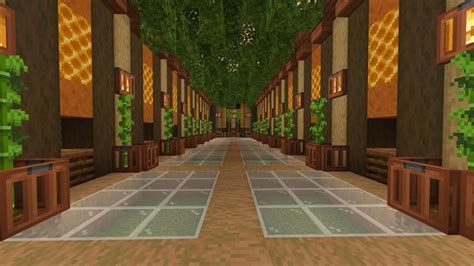 I’m starting a massive villager trading hall project. I designed the first hallway in creative ...