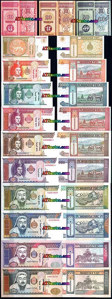 Mongolia banknotes - Mongolia paper money catalog and Mongolian ...