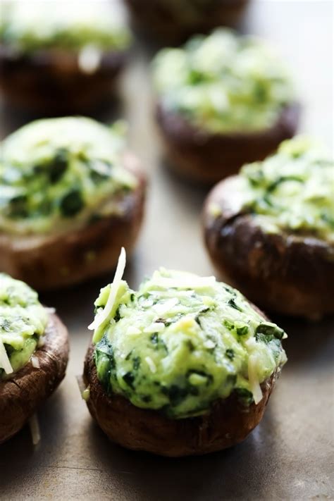 Spinach Stuffed Mushrooms | Chef in Training