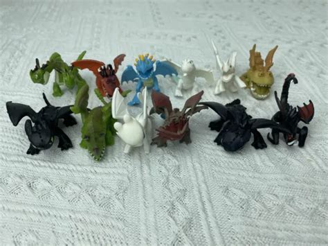 12X HOW TO Train Your Dragon Light Night Fury Toothless Action Figure ...