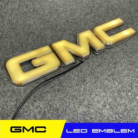 GMC light up emblem illuminated logo » addcarlights