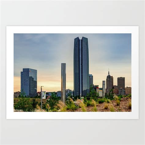 Oklahoma City Skyline Architecture Art Print by Gregory Ballos Fine Art ...