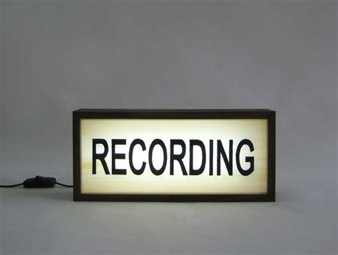 Recording in Progress LED Sign for Music Studio Live | Etsy