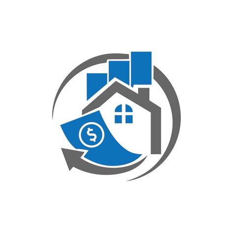 Premium Vector | House loan logo design