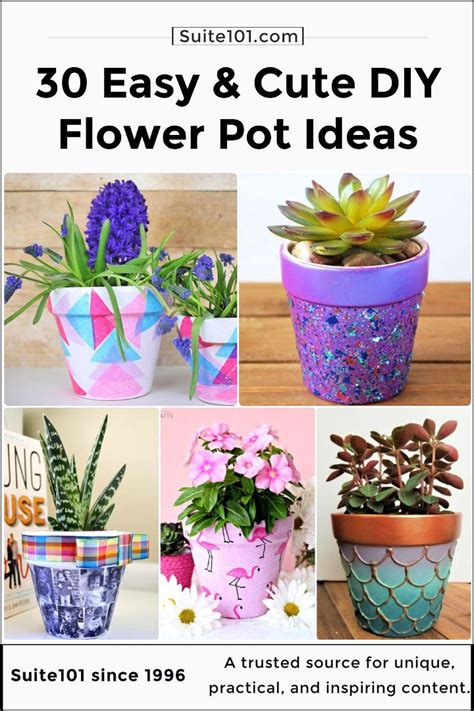 30 Cute DIY Flower Pot Ideas You Can Make Yourself