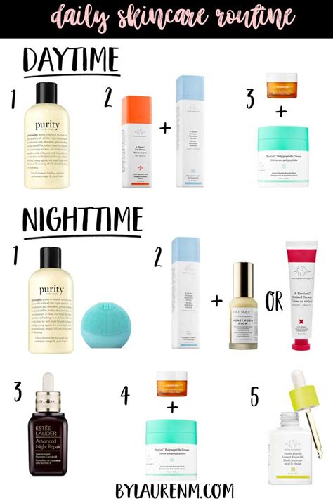 Daily Skincare Routine | Daytime and Nighttime Skincare | By Lauren M