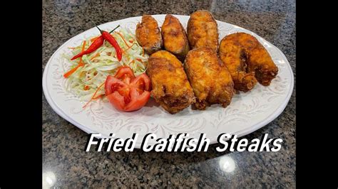 Fried catfish steak recipe || #catfish - YouTube