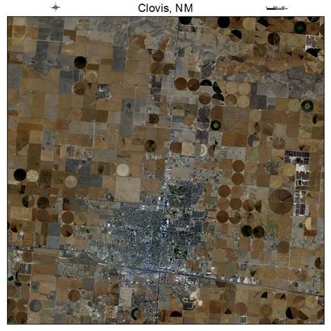 Aerial Photography Map of Clovis, NM New Mexico