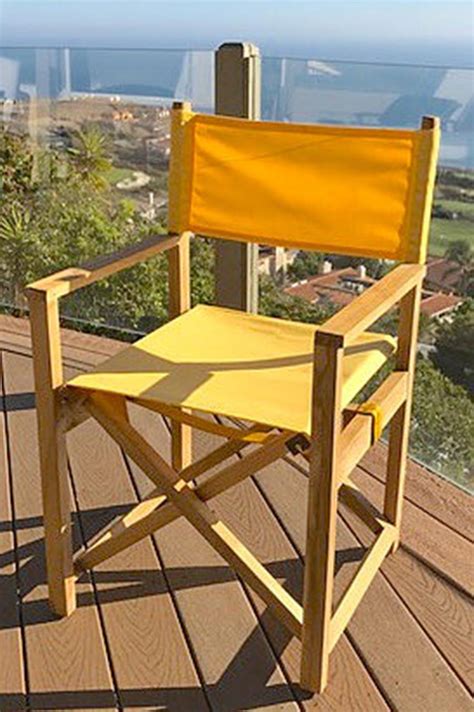 Teak Folding Directors Chairs with Sunbrella - IKsun Teak Patio ...