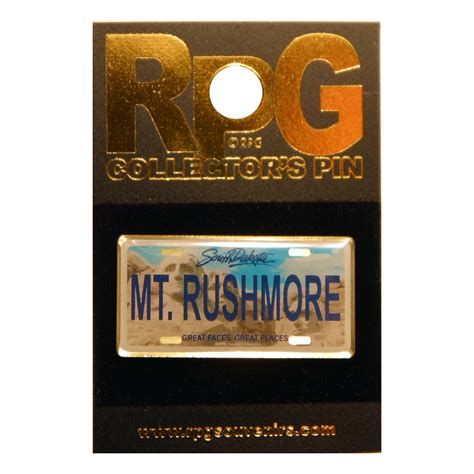 MOUNT RUSHMORE STATE LICENSE PLATE HAT TAC – Official Collectors Club