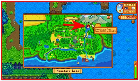 Stardew Valley: Mountain Lake Location - Gameinstants