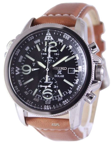 Seiko Solar Alarm Chronograph SSC081 SSC081P1 SSC081P Men's Watch ...