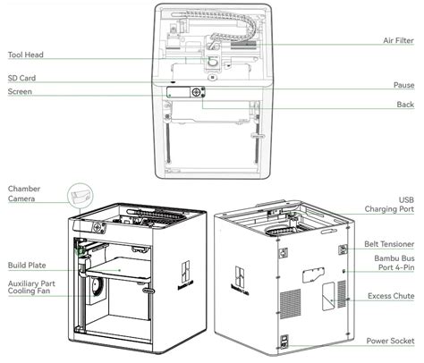 Bambu Lab A00201 P1S 3D Printer User Manual