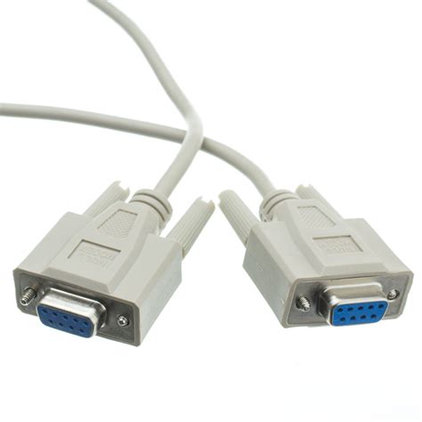 6ft Null Modem Cable - DB9 Female, UL Rated