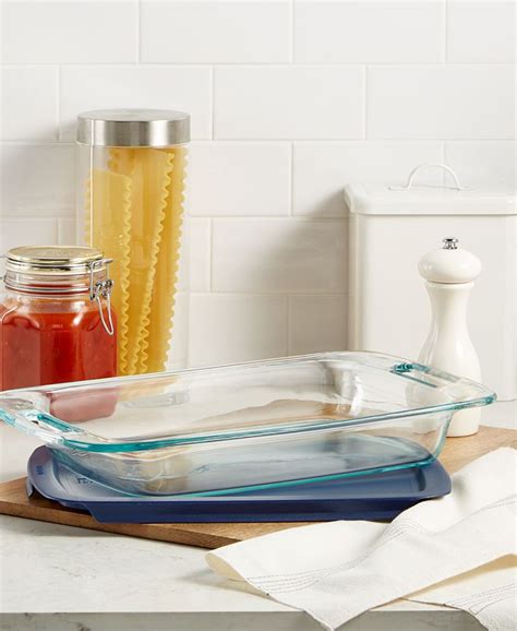 Pyrex Easy Grab 3-Qt. Covered Baking Dish - Macy's