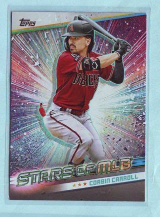 Free: 2024 Topps Corbin Carroll STARS OF MLB INSERT Baseball Card # SLMB-29 Diamondbacks ...