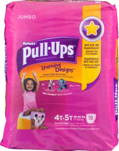 Huggies Pull-Ups 4T-5T Girl's Jumbo Training Pants, 21 ct - Ralphs