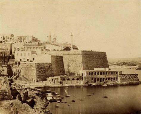 Ponsomby's column on St.Andrew's bastion Valletta circa pre 1864 ...