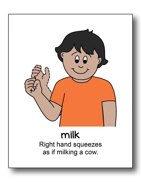 Baby Sign Language Milk