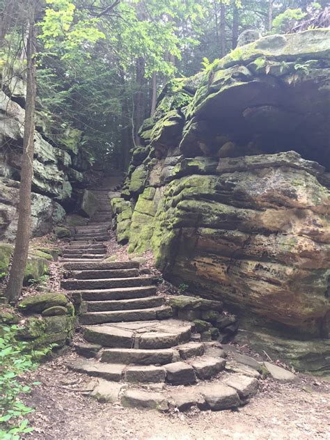 The ledges trail at the Cuyahoga Valley National Park in Peninsula ...