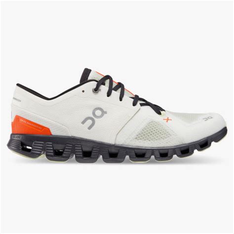 On Running Cloud Shoes Men's Cloud X 3-Ivory | Flame [Cloud98699] - $99.96 : Cloud Shoes | The ...