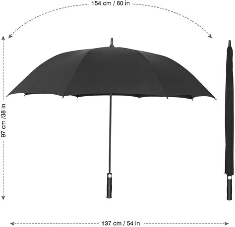 30" Inch Auto Open Golf Size Umbrella (UM10) | Custom Logo Printing