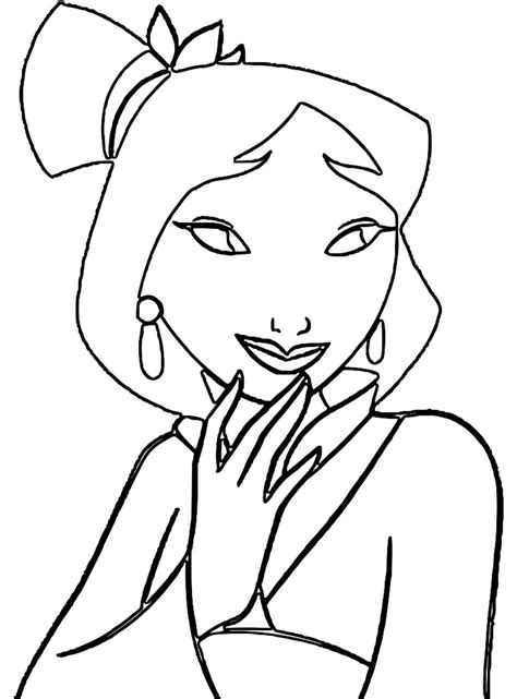 Mulan Khan Little Brother Coloring Page 24 - Wecoloringpage.com