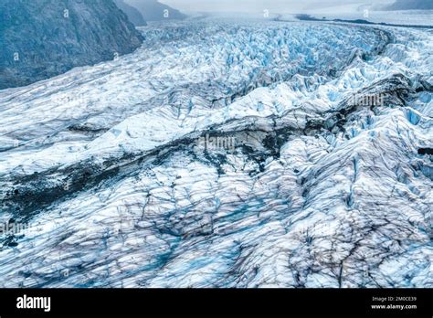 Aerial view of Mendenhall Glacier near Juneau, Alaska Stock Photo - Alamy