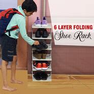 Buy 6 Layer Folding Shoe Rack (SR1) Online at Best Price in India on ...