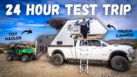 ULTIMATE OVERLAND CAMPING SETUP | Truck Camper + Toy Hauler (full tour) - YouTube