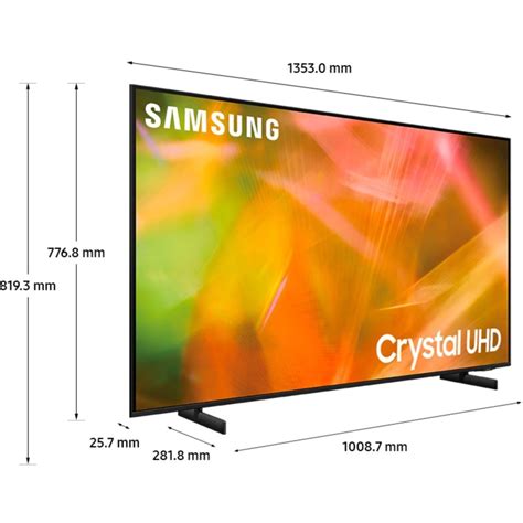 Samsung 60 Inch AU8000 Crystal UHD HDR Smart 4K TV UE60AU8000KXXU ...