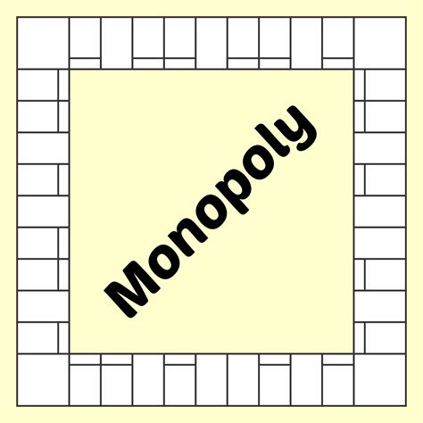 Monopoly Board Game Printable