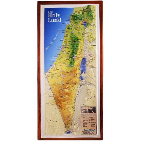 Raised-Relief 3D Map of the Holy Land - Footsteps of Jesus - The Jerusalem Gift Shop