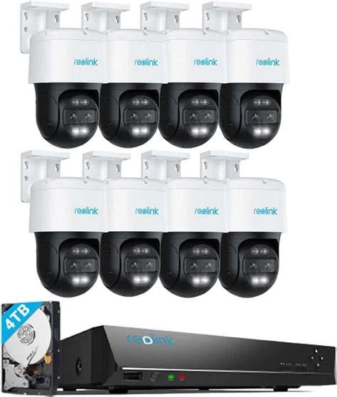 REOLINK 4K PTZ Security Cameras System Review with 8 Reolink Trackmix and NVR RLN16-410 ...