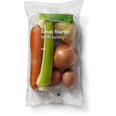 Woolworths Mixed Vegetables Soup Starter With Leeks 1kg Punnet | Woolworths