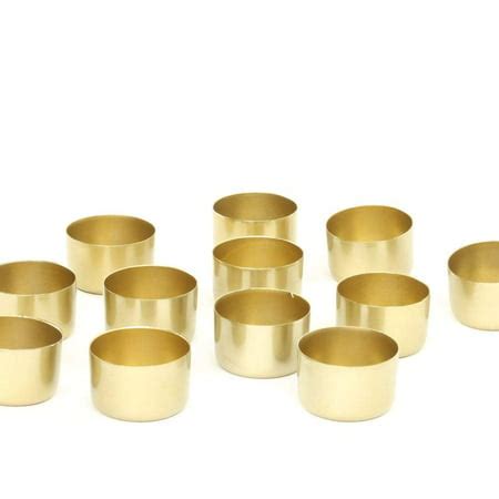Koyal Wholesale Gold Metal Tealight Candle Holder Cups, Set of 12 ...