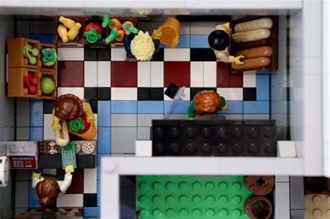 Green Grocer Interior | Interior, Lego city, Green